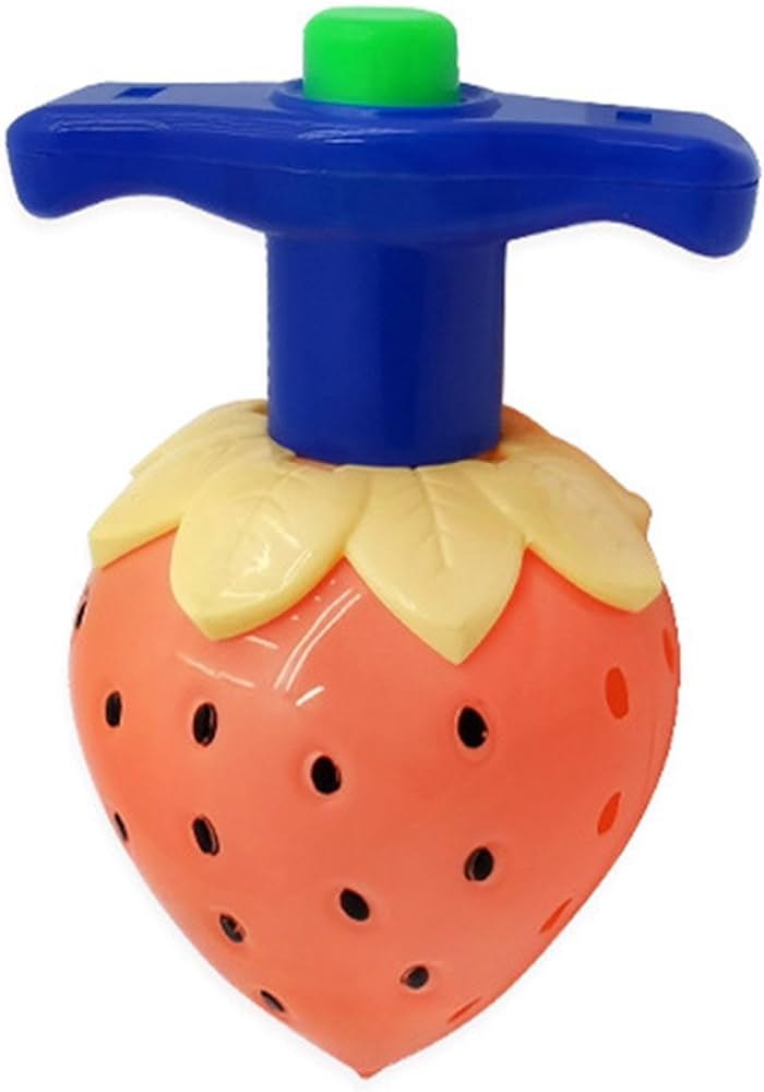 Amazon.co.jp: スピニングトップ、こま、子供用、果物の形、いちごの形